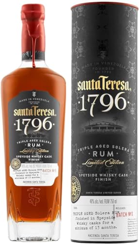 Santa Teresa 1796 Rum Speyside Whisky Cask Limited Edition, 46% Vol., 70cl/700ml von Santa Teresa