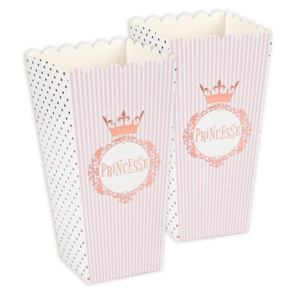 Prinzessinnen Party-Boxen für Popcorn, 8 Stück von Santex