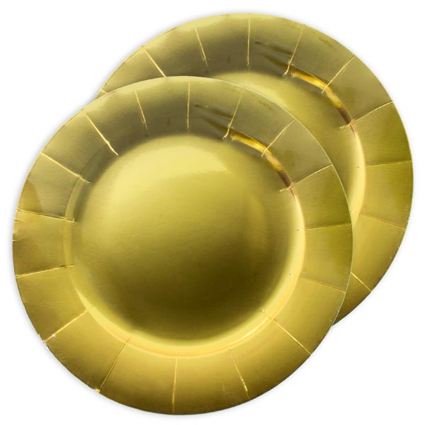 XXL-Partyteller in gold, Pappe, 33cm von Santex
