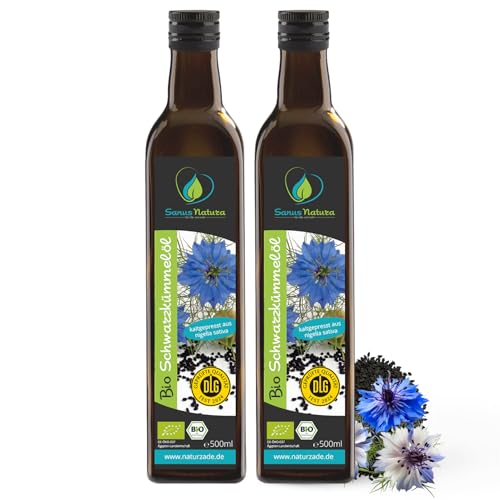 Sanus Natura Bio Schwarzkümmelöl 1000 ml (2x 500ml) ungefiltert kaltgepresst mühlenfrisch direkt vom Hersteller Sanus Natura Bio Schwarzkümmelöl 1000 ml (2x 500ml) ungefiltert kaltgepresst mühlenfrisch direkt vom Hersteller von Naturzade