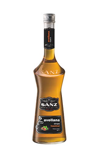Haselnuss Sirup Sanz, Sirup für Kaffee und Cocktails aus Spanien. 0,7L, alkoholfrei von Sanz