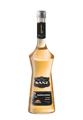 Sanz Pfirsich-Sirup mit 16% Pfirsichsaft, alkoholfrei, 0,7 L von Sanz