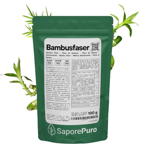 SaporePuro Bambusfaser in Lebensmittelqualität – 100 g – kohlenhydratarmes Mehl SaporePuro Bambusfaser in Lebensmittelqualität – 100 g – kohlenhydratarmes Mehl von SaporePuro