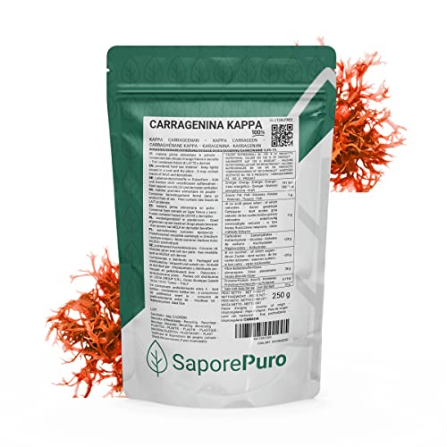 Saporepuro KAPPA CARRAGEENAN PULVER 250 gr - ideal für Eis, Desserts, Gele von SaporePuro