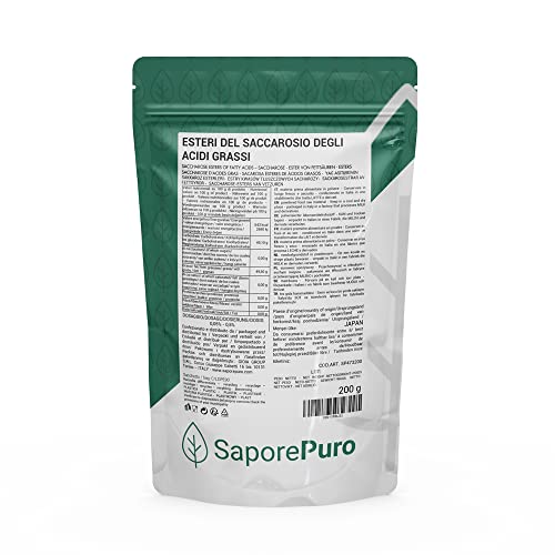Saporepuro Zuckerester 200 gr - Ester von Saccharose - E473 Saporepuro Zuckerester 200 gr - Ester von Saccharose - E473 von SaporePuro