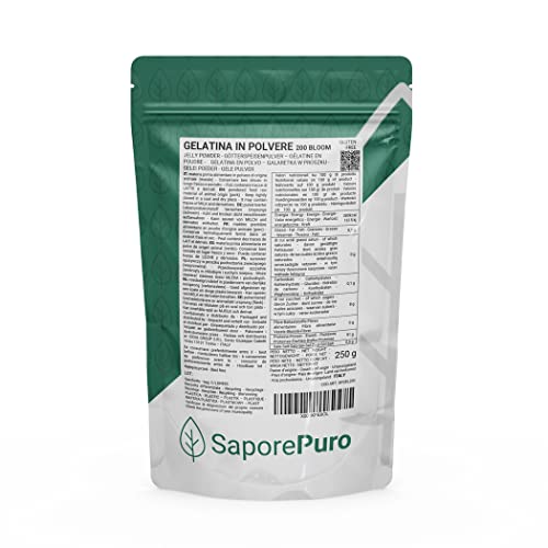 Saporepuro Gelatine pulver 220 bloom 250 gr - tierischen ursprungs von SaporePuro