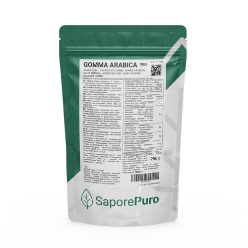 Saporepuro Gummi Arabicum pulver 250 gr - Arabischer gummi - Arabic gum powder von SaporePuro
