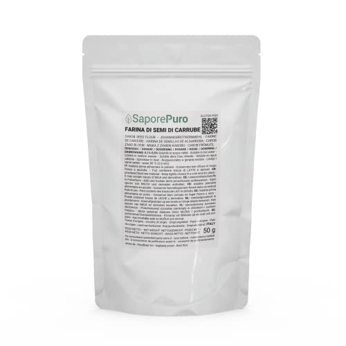 JOHANNISBROTKERNMEHL - locust bean gum - Ideal für Speiseeis und Sorbets - 100% pur - 50 g von SaporePuro