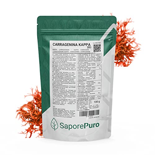 Saporepuro KAPPA CARRAGEENAN PULVER 100 gr - ideal für Eis, Desserts, Gele von SaporePuro