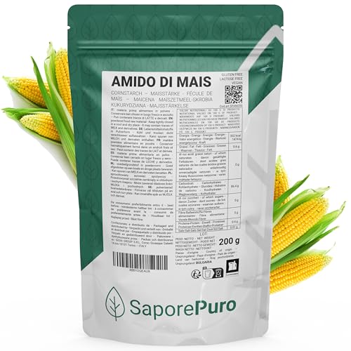Saporepuro Maisstärke pulver 200 gr - Glutenfrei von SaporePuro
