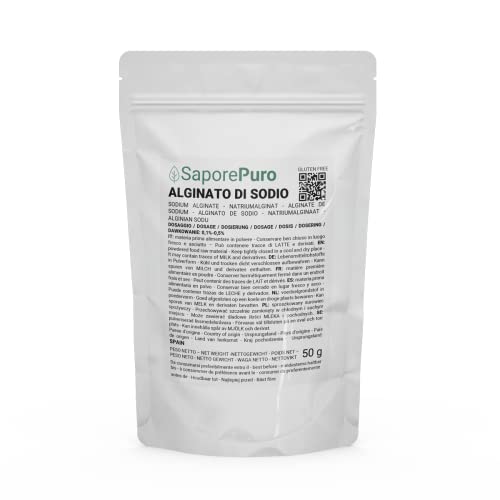 NATRIUMALGINAT - Lebensmittelverdicker und Geliermittel - Hohe Qualität - 50 GR NATRIUMALGINAT - Lebensmittelverdicker und Geliermittel - Hohe Qualität - 50 GR von SaporePuro