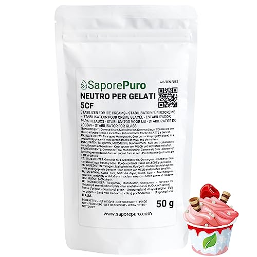 Saporepuro SPEISEEIS STABILISATOR mit Tara - und Guarmehl - 50 GR von SaporePuro