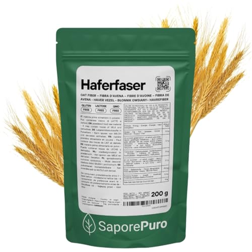 SaporePuro Haferfaser 200 g - Glutenfrei - Natürliche Ballaststoffquelle SaporePuro Haferfaser 200 g - Glutenfrei - Natürliche Ballaststoffquelle von SaporePuro