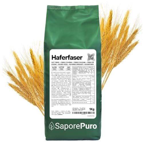 SaporePuro Haferfaser 1 kg - Glutenfrei - Natürliche Ballaststoffquelle SaporePuro Haferfaser 1 kg - Glutenfrei - Natürliche Ballaststoffquelle von SaporePuro