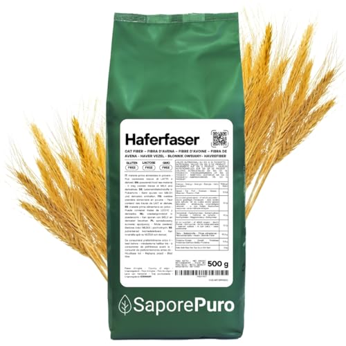 SaporePuro Haferfaser 500 gr - Glutenfrei - Natürliche Ballaststoffquelle SaporePuro Haferfaser 500 gr - Glutenfrei - Natürliche Ballaststoffquelle von SaporePuro