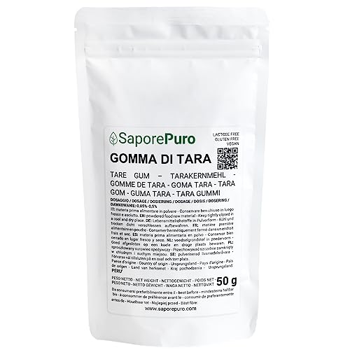 Saporepuro Tarakernmehl, Tara Gum 50 gr - Pflanzliches Verdickungsmittel von SaporePuro
