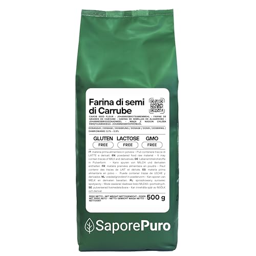 SaporePuro JOHANNISBROTKERNMEHL 500 gr - locust bean gum - Ideal für Speiseeis und Sorbets SaporePuro JOHANNISBROTKERNMEHL 500 gr - locust bean gum - Ideal für Speiseeis und Sorbets von SaporePuro