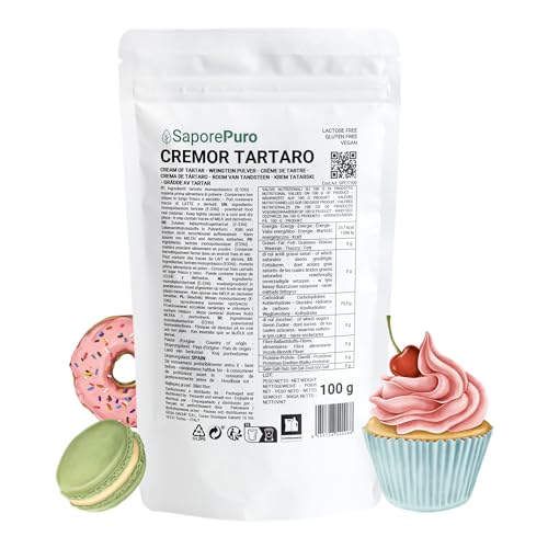 Saporepuro Weinstein Backpulver 100 Gr - Cream of tartar - Kaliumtartrat Saporepuro Weinstein Backpulver 100 Gr - Cream of tartar - Kaliumtartrat von SaporePuro