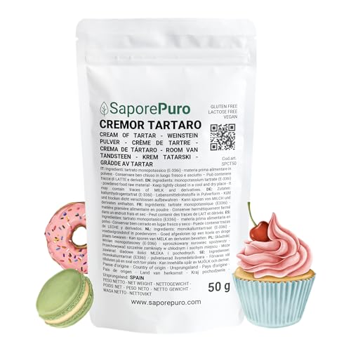 Saporepuro Weinstein Backpulver 50 gr - Cream of Tartar - Kaliumtartrat Saporepuro Weinstein Backpulver 50 gr - Cream of Tartar - Kaliumtartrat von SaporePuro