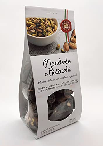 Sapori del Lagonero Cantucci Mandorle e Pistacchi - Gebäck mit Pistazie und Mandeln, 2er Pack (2 x 200 g) von Sapori del Lagonero