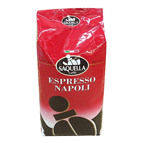 Saquella Caffe Saquella Espresso Napoli Bohnen, 1er Pack (1 x 1 kg) von Saquella