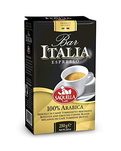 Saquella Bar Italia Espresso 100% Arabica, 250g von Saquella