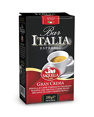 Saquella Bar Italia Espresso Gran Crema, 250g von Saquella