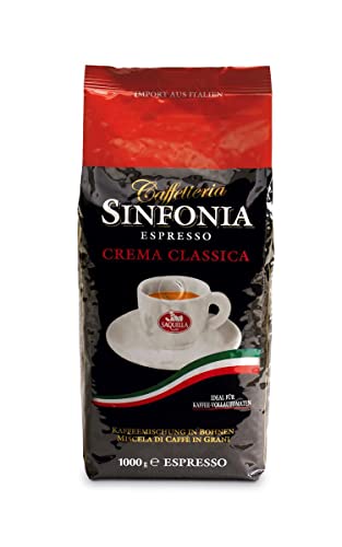 Saquella Espresso Sinfonia Crema Classica Direkt-Import aus Italien 1 Kg ganze Bohne von Saquella