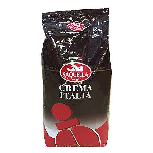 Saquella Kaffee Espresso - Crema Italia, 1000g Bohnen von Saquella