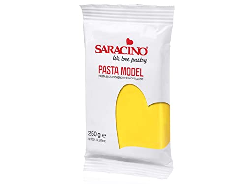 Saracino Fondant Model Gelb Zum Modellieren 250 g Glutenfrei Made In Italy von SARACINO We love pastry