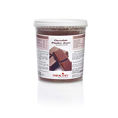 Saracino Modellier-Schokolade dunkel 1 Kg Eimer, 1er Pack (1 x 1 kg ) von Saracino