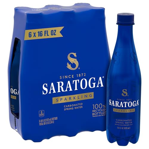 Saratoga Wasserflasche, glitzernd, 473 ml, 6 Stück Saratoga Wasserflasche, glitzernd, 473 ml, 6 Stück von Saratoga