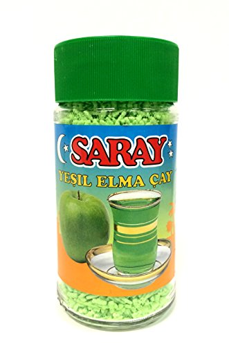 12 x 200g Saray Instant Tee mit grüner Apfelgeschmack Tee - Yesil Elma Cay von Saray