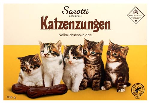 Sarotti Katzenzungen Vollmilch, 10er Pack (10 x 100 g Packung) von Sarotti