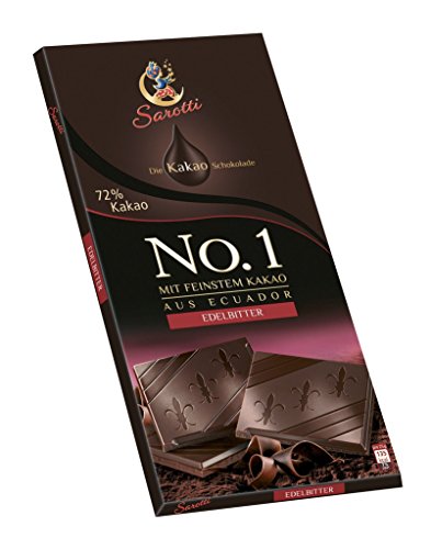 Sarotti No.1 Ecuador 72%Kakao Edelbitter, 10er Pack (10 x 100 g Packung) von Sarotti