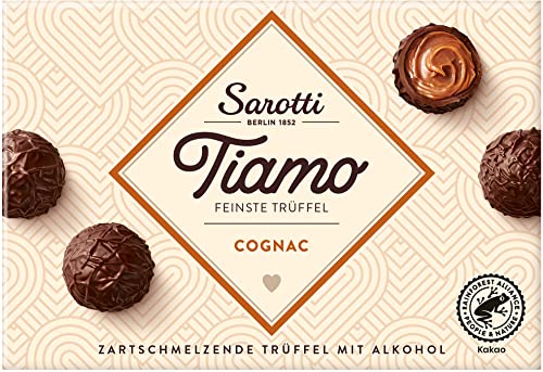 Sarotti Tiamo Feinste Trüffel Cognac-Sahne, 125g Sarotti Tiamo Feinste Trüffel Cognac-Sahne, 125g von Sarotti