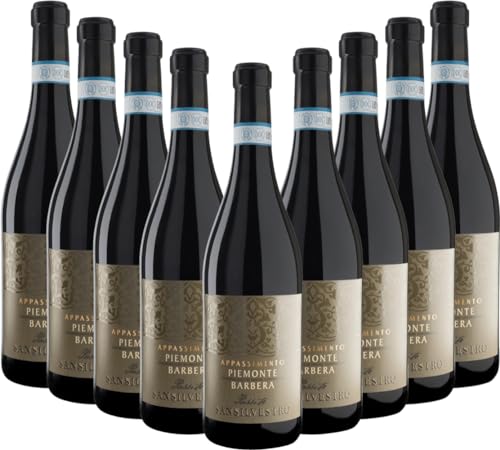 San Silvestro Appassimento Passito Piemonte Barbera DOC Sartirano Rotwein 9 x 0,75l VINELLO - 9 x Weinpaket inkl. kostenlosem VINELLO.weinausgießer von GREAT BRITISH TRADING LIMITED