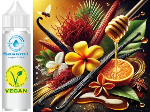 Golden Morning Sun - Safran, Vanille, Orangeblüte & Honig Aroma Konzentrat - Vegan - Sasami - 100ml Golden Morning Sun - Safran, Vanille, Orangeblüte & Honig Aroma Konzentrat - Vegan - Sasami - 100ml von Sasami