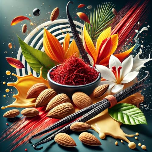 Royal Almond-Saffron Cream - Safran, Mandel & Vanille Aroma Konzentrat - Vegan - Sasami - 10ml Royal Almond-Saffron Cream - Safran, Mandel & Vanille Aroma Konzentrat - Vegan - Sasami - 10ml von Sasami