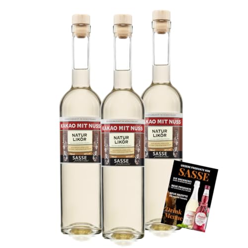 Kakao mit Nuss Likör 30% 3 x 0,7 ltr. Kakao mit Nuss Likör 30% 3 x 0,7 ltr. von Sasse