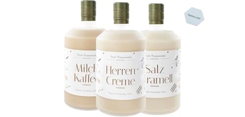 Paula Pumpernickel 3er Set Cremeliköre – Milchkaffee, Salzkaramell & Herrencreme – 3x 700ml – Feiner Likörgenuss mit 17% Vol. Paula Pumpernickel 3er Set Cremeliköre – Milchkaffee, Salzkaramell & Herrencreme – 3x 700ml – Feiner Likörgenuss mit 17% Vol. von Sasse