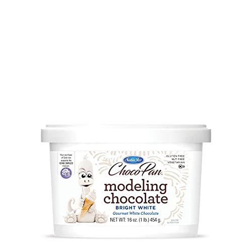Satin Ice ChocoPan Modeling Chocolate 1lb Pail-Bright White von Satin Ice