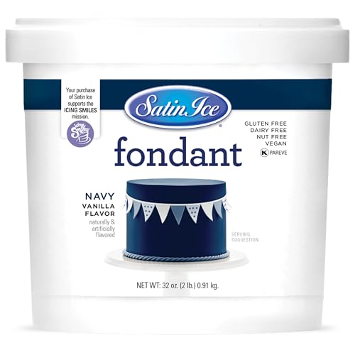 Satin Ice Navy Fondant, Vanille, 0,9 kg Satin Ice Navy Fondant, Vanille, 0,9 kg von Satin Ice
