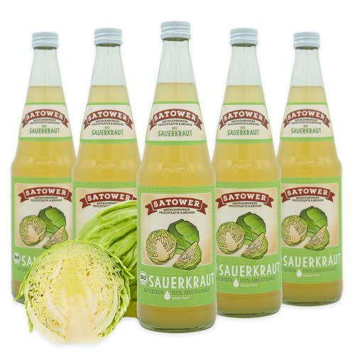 12 x 0,7l Naturtrüber Sauerkrautsaft (100% Direktsaft) - Original Satower von Satower Mosterei