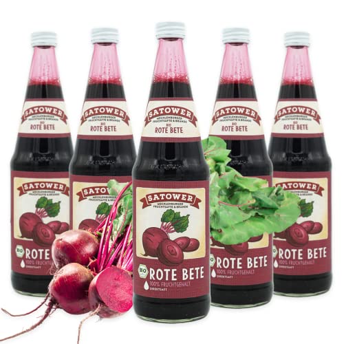 12 x 0,7l Rote Bete Saft (100% Direktsaft) - Original Satower von Satower Mosterei