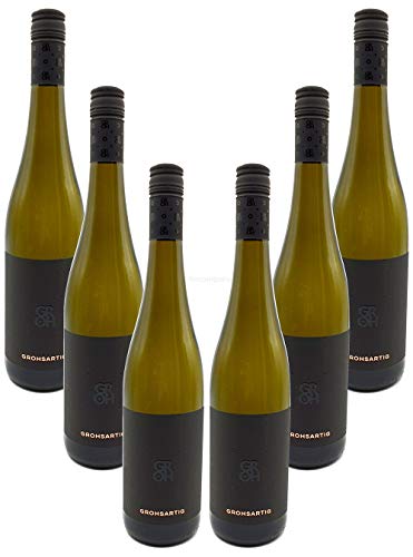Groh - 6er Set Grohsartig Weissburgunder Chardonnay Trocken - Deutscher Qualitätswein 0,75L (12,5% Vol) -[Enthält Sulfite] von Mixcompany.de Bar & Glas
