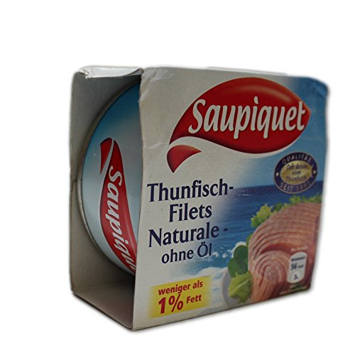 Saupiquet Zarte Thunfisch-Filets naturale ohne Öl (185g Dose) von Saupiquet Deutschland GmbH