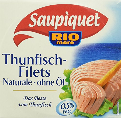 Saupiquet Thunfisch - filet Naturale ohne Öl, 16er Pack (16 x 185 g) von Saupiquet