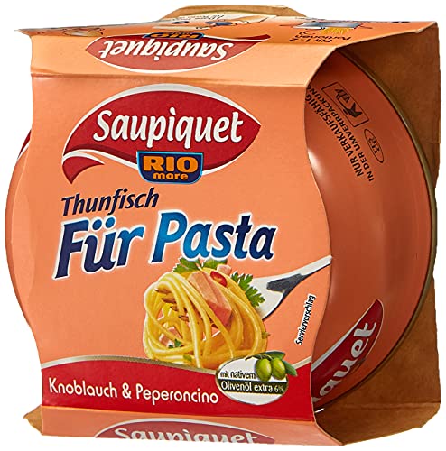 Saupiquet Thunfisch für Pasta Knoblauch&Peperoncin, 9er Pack (9 x 160 g Dose) von Saupiquet