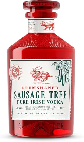 Drumshanbo Sausage Tree Pure Irish Vodka 43% vol. (1 x 0,7l) – Kristallklarer Vodka vereint irische Brennnessel und afrikanische Wurstbaumfrucht von UOOTPC